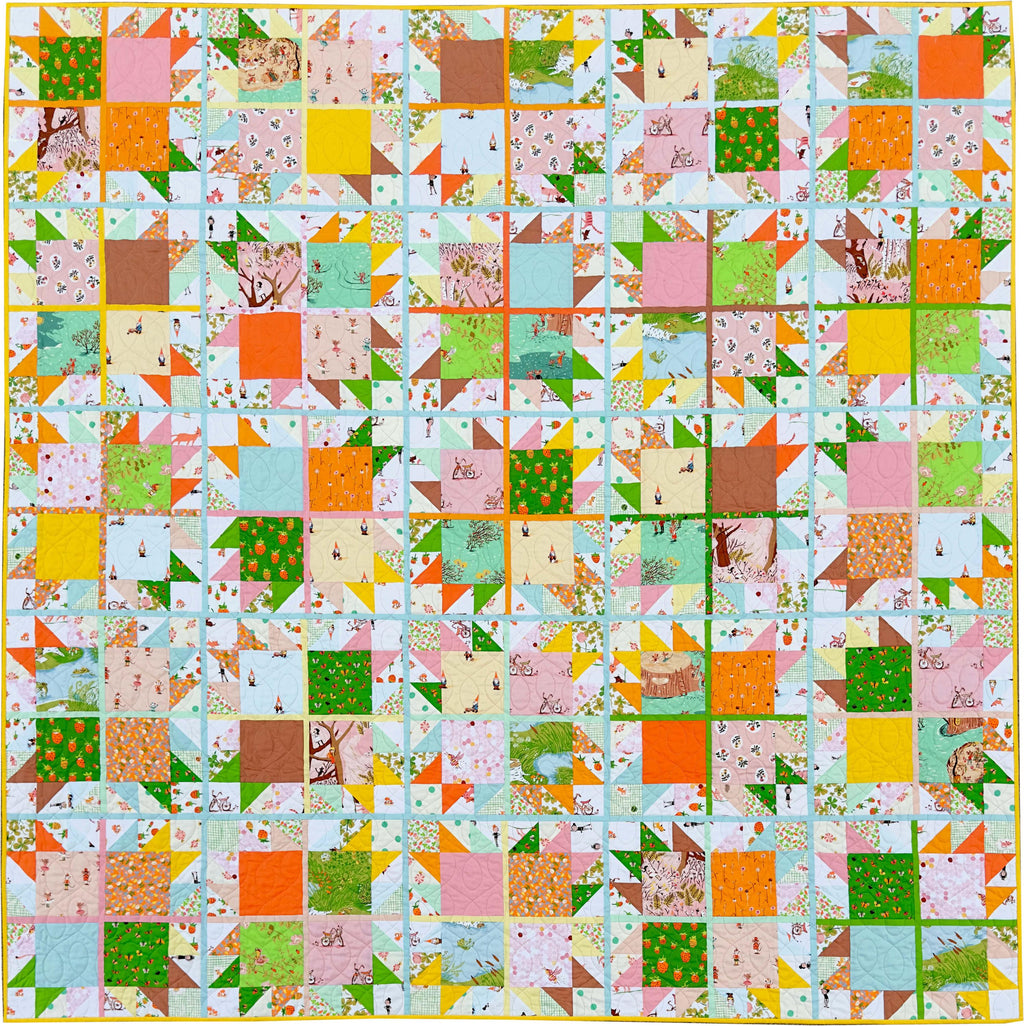 Peppermint Candies on Cream from Heather Ross' Studio Edit Collection for Windham Fabrics; Low Volume Fabric; Sold in Half Yard Increments