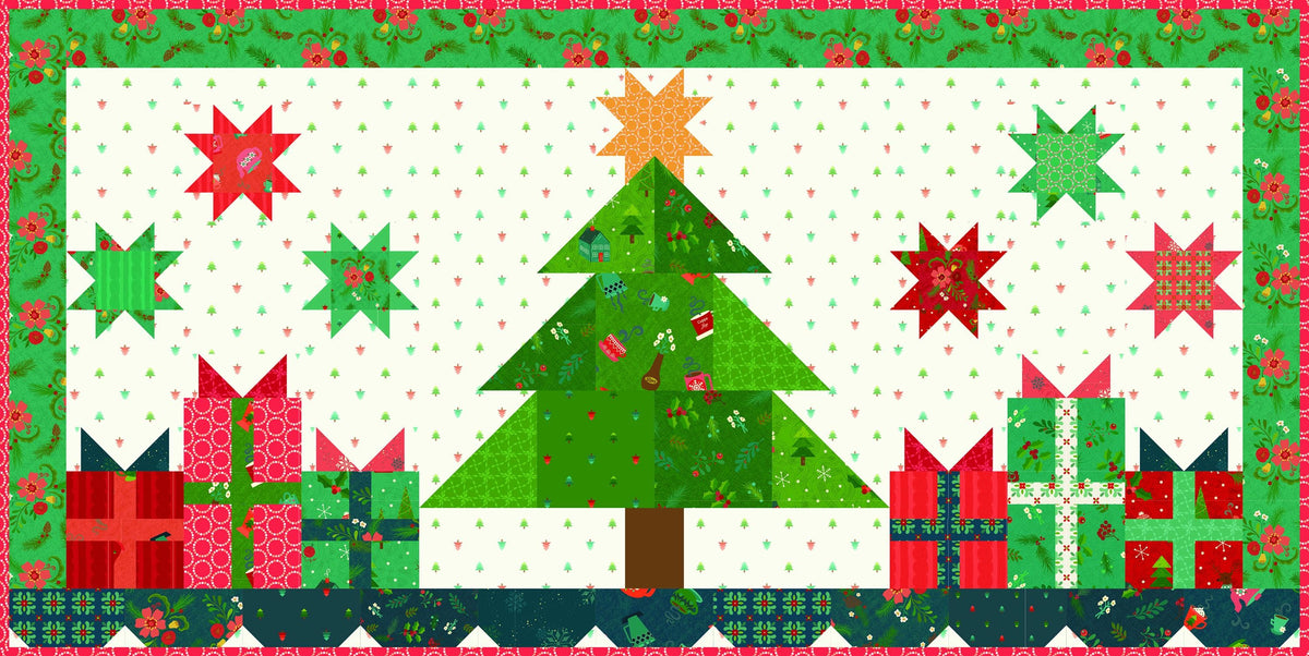Table Runner Kit for "Under the Tree" Runner by Heather Peterson of Anka's Treasures; Includes Paper Pattern