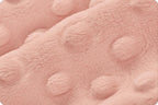 Cuddle Dimple Minky Plush in Shell (Light Pink) Color by Shannon Fabrics; 100% Polyester; Sold by the Yard