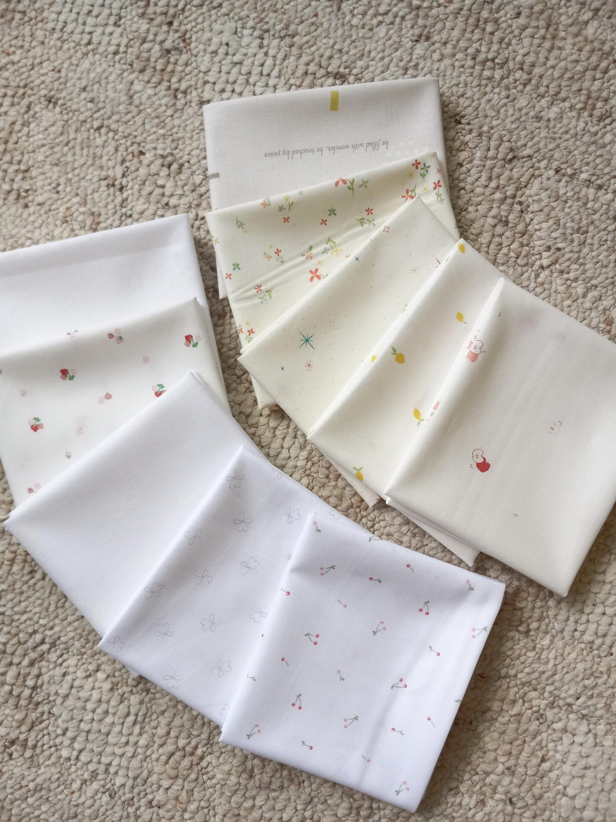 Fruity Low Volume Fabric Bundle: Various Designers for Riley Blake Designs, 10 Piece Bundle of Quilting Cottons; Choose Your Cut