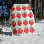 Quilt Kit for Strawberry Quilt: 13 Red FQs, 11 Green Fat Eighths, 16 Low Volume FQs for a Scrappy Happy Strawberry Quilt approx. 75" x 99"