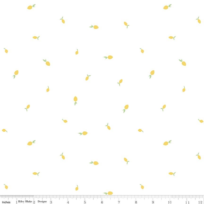 Lemon Zest from Hush Hush 3 by Fran Gulick; Sold in Half Yard Increments