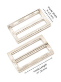 ByAnnie 1" or 1.5" Slider, Set of TWO; Nickel Color Bag Hardware