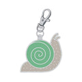 Snail Enamel Happy Charm by Lori Holt of Bee in my Bonnet; Approx. 2.5" x 1.5" zipper pull