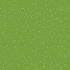 Blossom - White Confetti on Holly Green by Christopher Thompson; Sold in Half Yard Increments