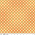 Bee Basics Gingham - Orange by Lori Holt of Bee in my Bonnet, Tone on Tone Gingham Fabric; Sold in Half Yard Increments