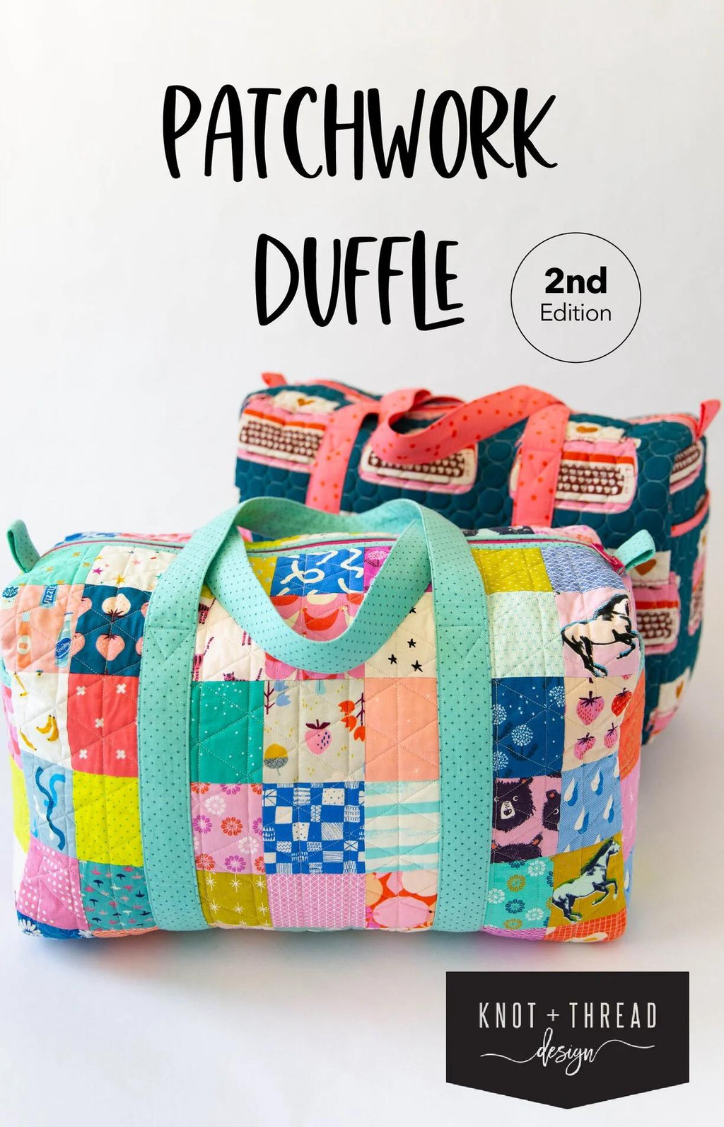 Patchwork Duffle 2nd Edition PAPER Pattern by Knot and Thread Designs