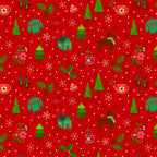 In From The Cold Winter Mix - Red - by Heather Peterson of Anka's Treasures; Sold in Half Yard Increments