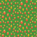 Red Strawberries on Green from Heather Ross' Studio Edit Collection; Sold in Half Yard Increments