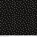 Take Heart - Small Hearts on Black by J. Wecker Frisch of Great Joy Studio; Sold in Half Yard Increments