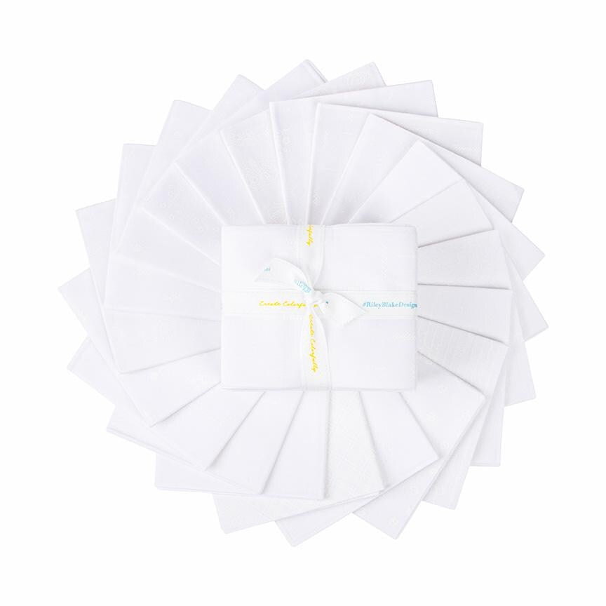 Sew Time from Light's On! White-on-White Print by Minki Kim; Sold in Half Yard Increments