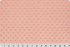 Cuddle Dimple Minky Plush in Shell (Light Pink) Color by Shannon Fabrics; 100% Polyester; Sold by the Yard