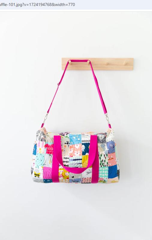 Patchwork Duffle 2nd Edition PAPER Pattern by Knot and Thread Designs