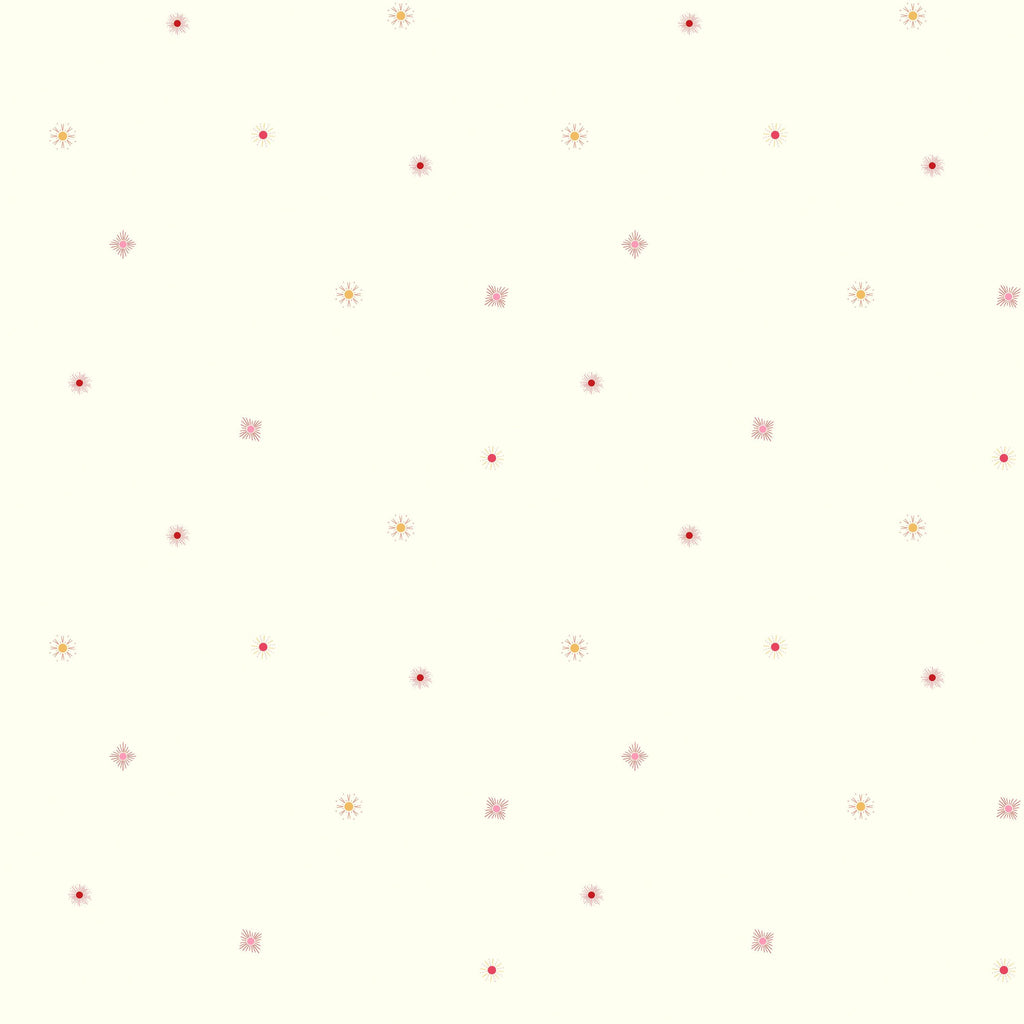 Tiny Suns on Cream by Amanda Niederhauser of Jedi Craft Girl for Stay Wild collection for Riley Blake Designs; Sold in Half Yard Increments