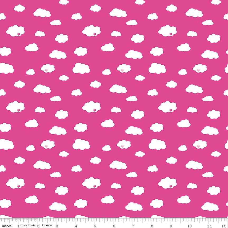 Dream - Drift in Pink by Kristy Lea of Quiet Play; Sold in Half Yard Increments
