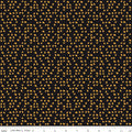 Beggar's Night Stars on Black by Sandy Gervais; Sold in Half Yard Increments