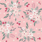 Berry Market Main Print in Frosting by Beverly McCullough of Flamingo Toes; Sold in Half Yard Increments
