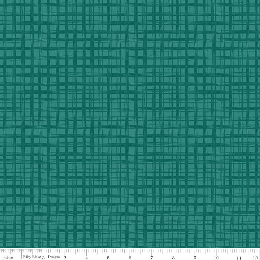 Gingham Jade from Chloe by Rachel Erickson; Sold in Half Yard Increments